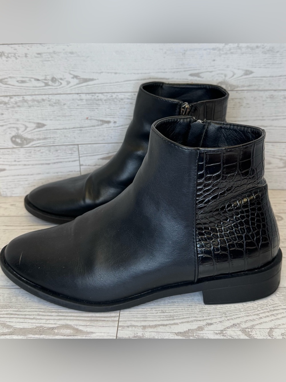 Weeboo Black Ankle Boots.